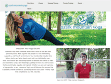 Tablet Screenshot of ozarkmountainyoga.com